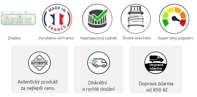 parametry Poppers Anal Shock Backdoor mix pack