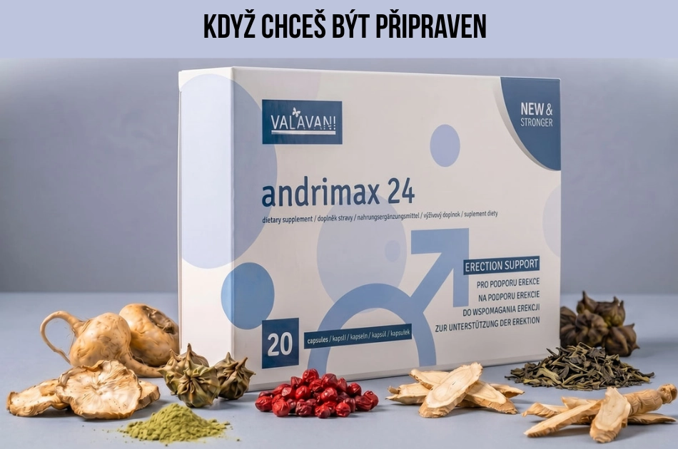 Andrimax2 pro muže. Pro jednorázové užívání před sexuální aktivitou. Extra silné vylepšené složení