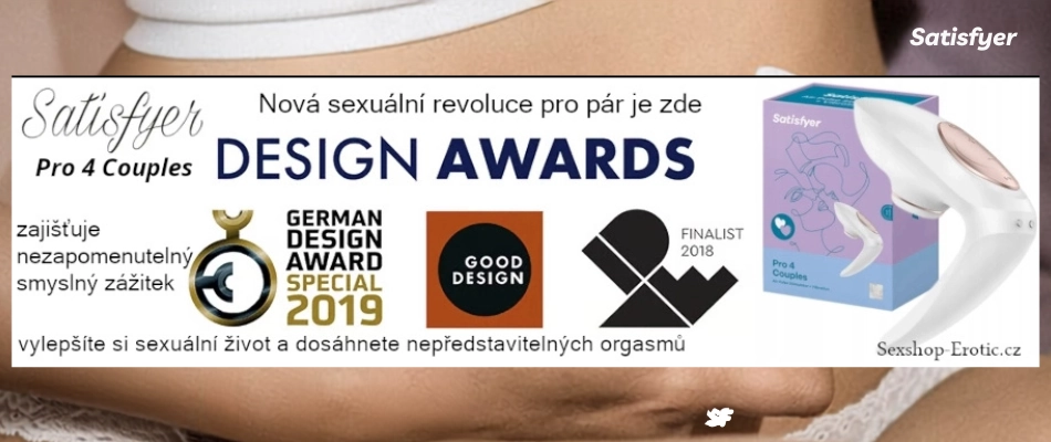 banner satisfyer pro 4 couples vibrátor pro páry ocenění awards