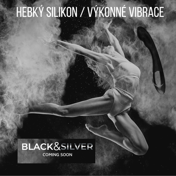 Black&Silver Kilian kvalitní lékařský silikon silné vibrace