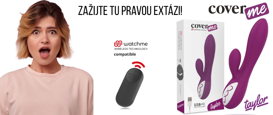 Vibrátor Coverme Taylor Remote Control obsahuje technologii Watchme pro dálkové ovládání
