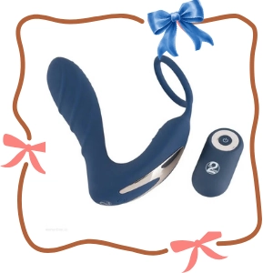 Anální Kolík You2Toys Vibrating Prostate plug with cock ring