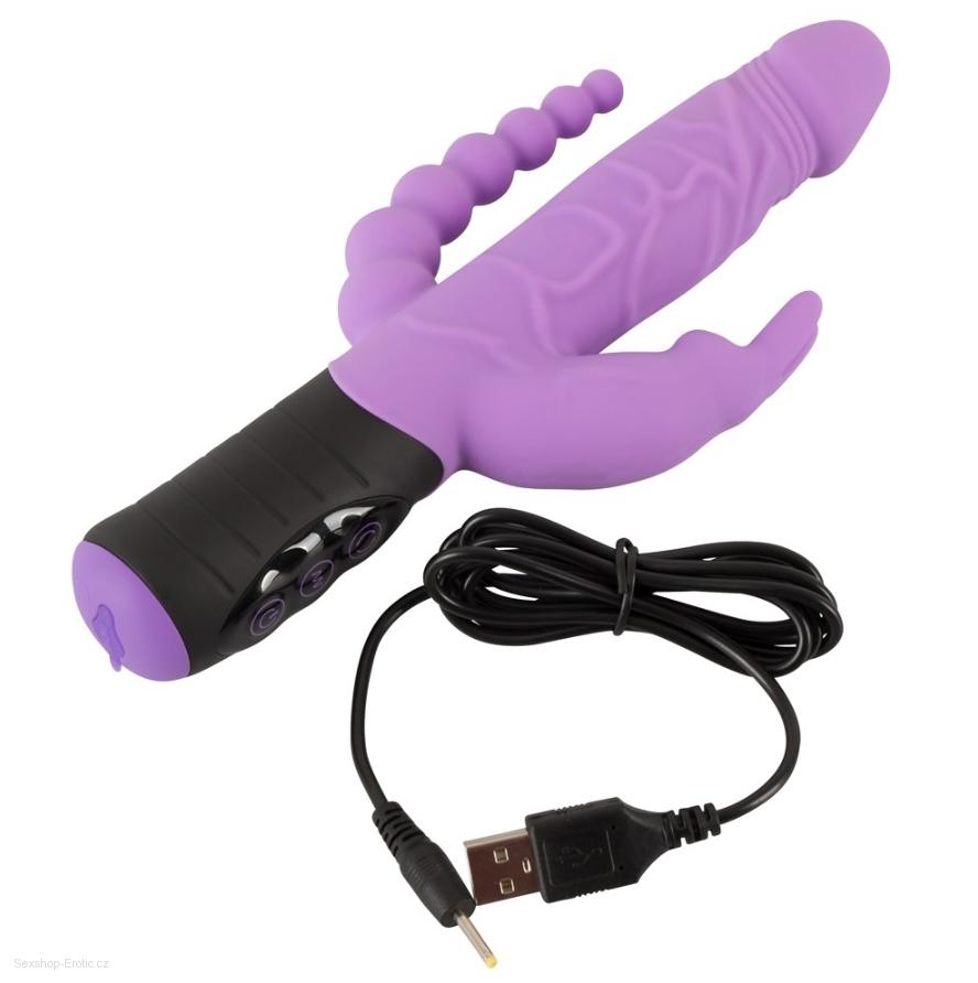 Vibrátor trojitý You2Toys Triple purple