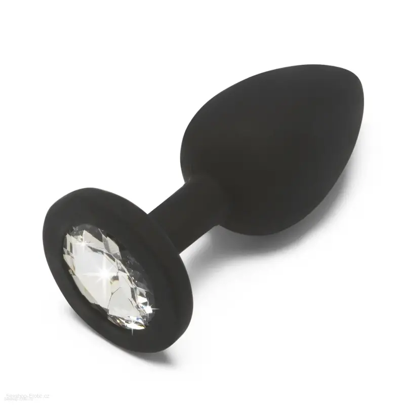 Anální kolík ToyJoy Diamond Booty Jewel Black Medium