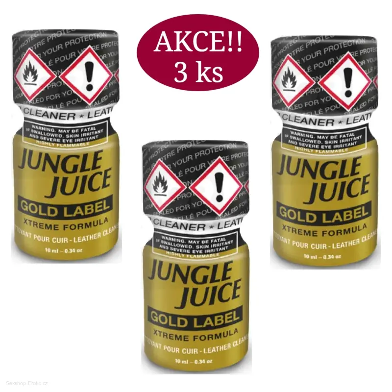 Poppers Jungle Juice Gold Label 10ml 3 ks