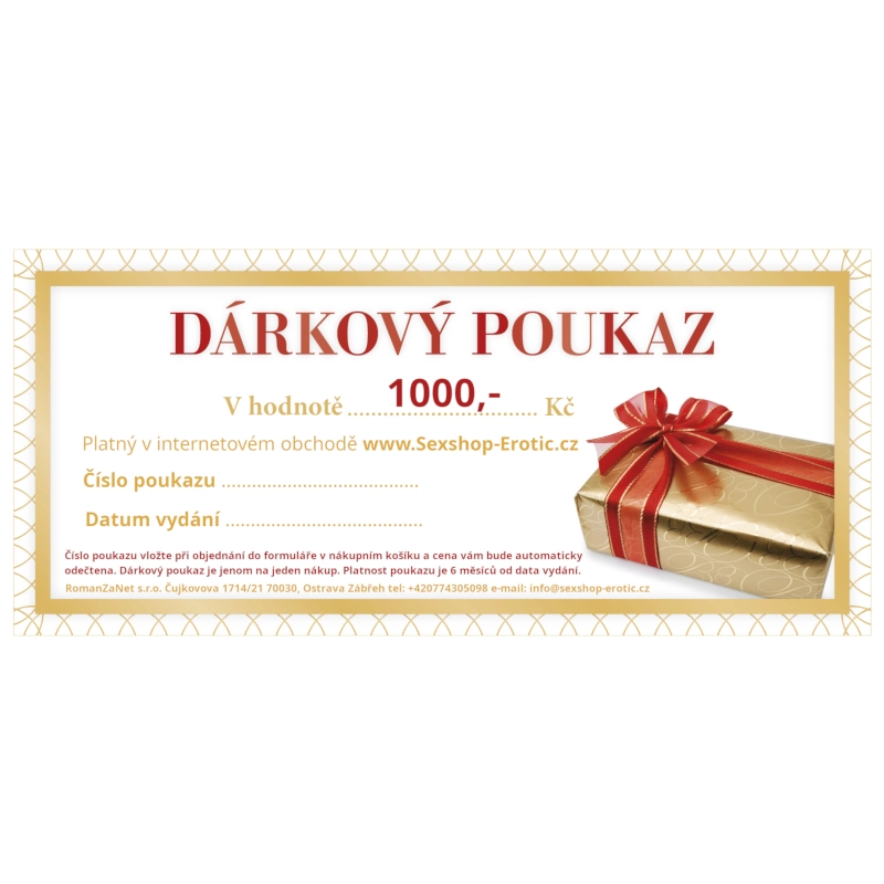 Dárkový poukaz 1000 Kč