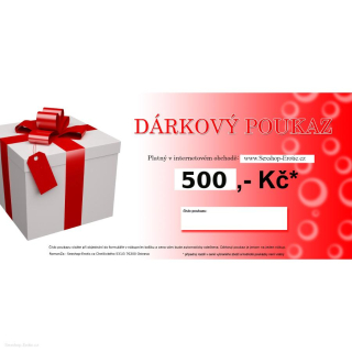 Dárkový poukaz v hodnotě 500 Kč