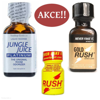 Poppers akční set Rush Gold Jungle Platinum 3ks
