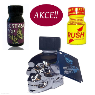 Poppers Quick Skull Extasy Rush action pack 3ks