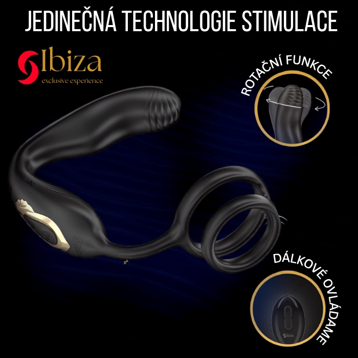 ibiza wiggle rotating prostate plug penis rings stimulator rotacni technologie