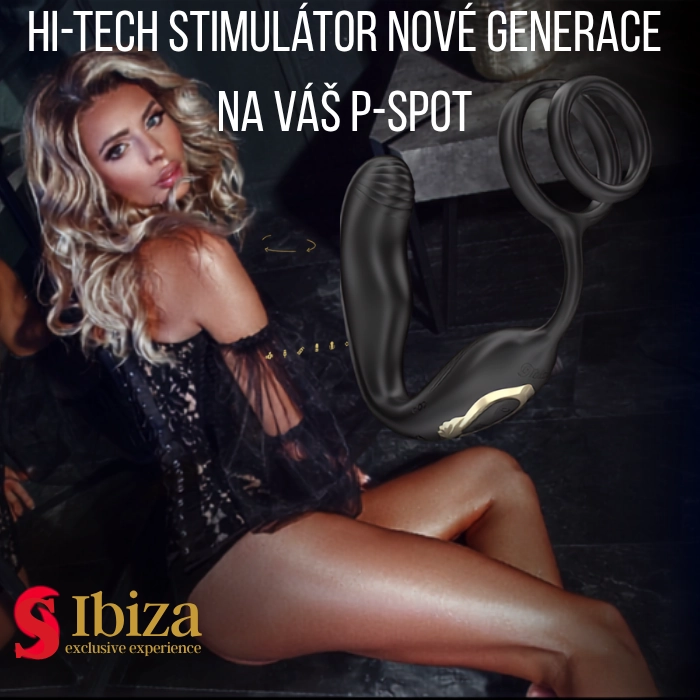 ibiza wiggle rotating prostate plug penis rings stimulator