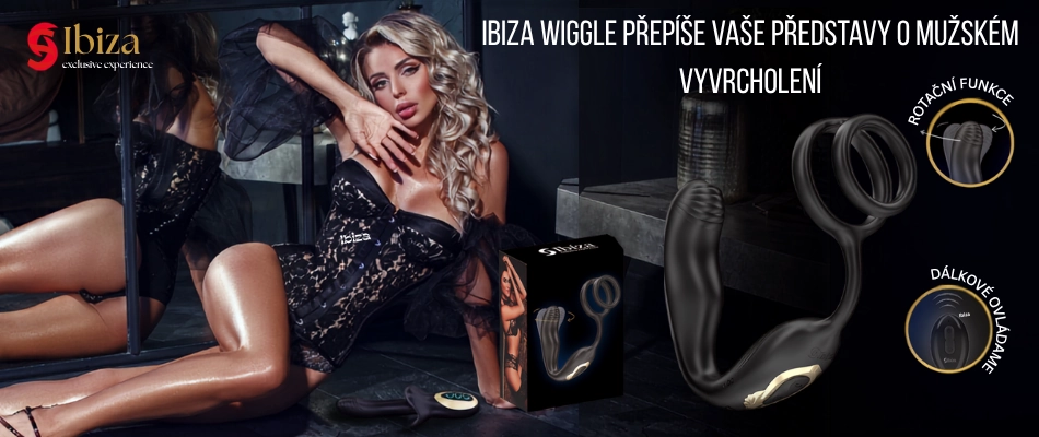 top produkt ibiza wiggle rotating prostate plug penis rings