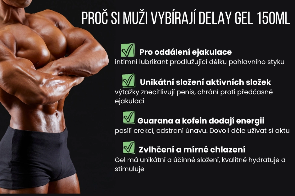 Set pro pány, který potěší, obsahuje za zvýhodněnou cenu produkty Crilex a Delay Gel,