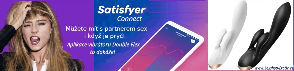moderní aplikace mobil satisfyer double flex connect app white