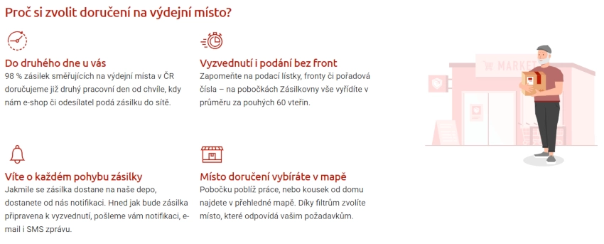 popis Zásilkovna výdejní místo.