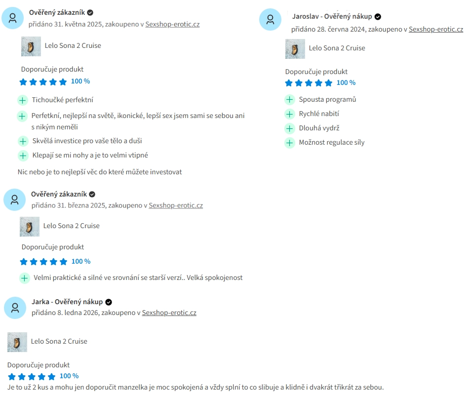 Recenze Lelo Sona 2 Cruise