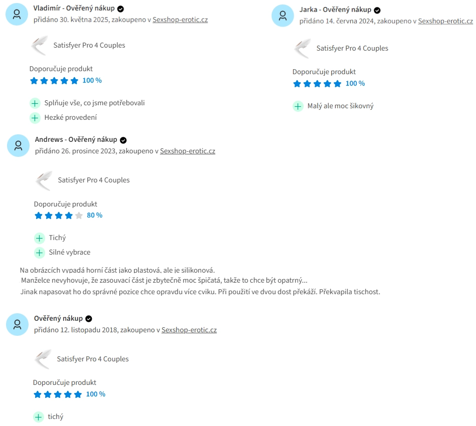 Recenze Satisfyer Pro 4 Couples