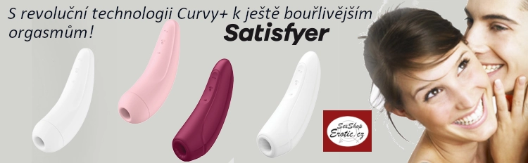 satisfyer curvy 1 rose red banner stimulátor klitorisu