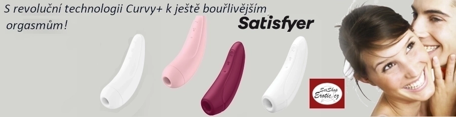 satisfyer curvy 1 rose red banner stimulátor klitorisu