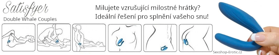 Satisfyer Double Whale Couples vibrátor a jeho polohy