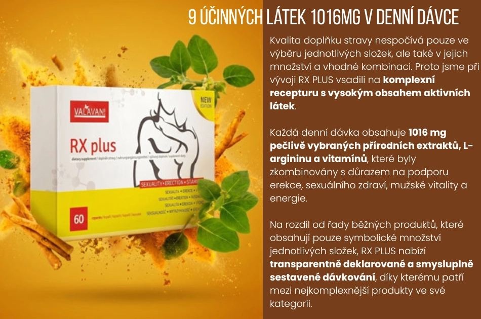 9 účinných látek 1016mg v denní dávce