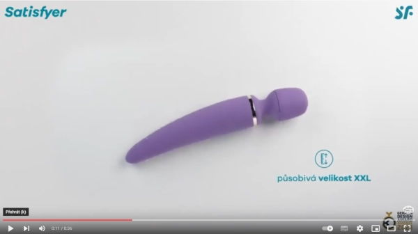 video Satisfyer Wand-er Woman purple masážní hlavice