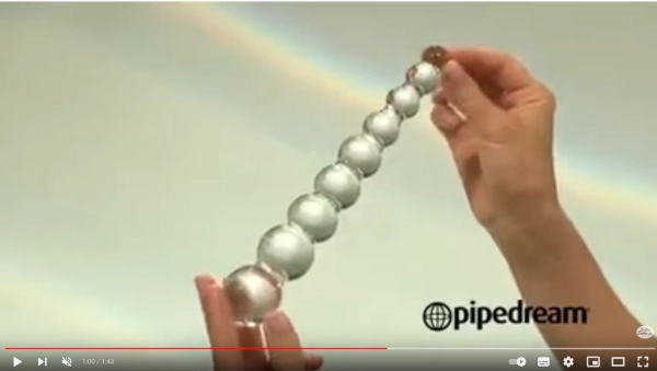 video dildo skleněné icicles no 2 pipedream