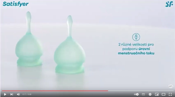 video satisfyer feel good menstrual cup green