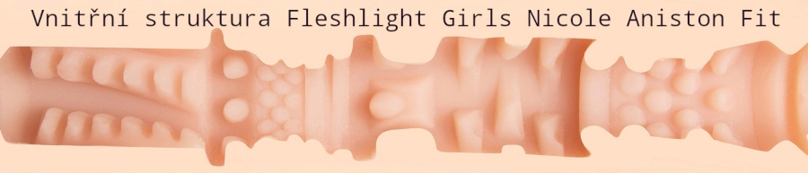 Vnitřní struktura Fleshlight Girls Nicole Aniston Fit