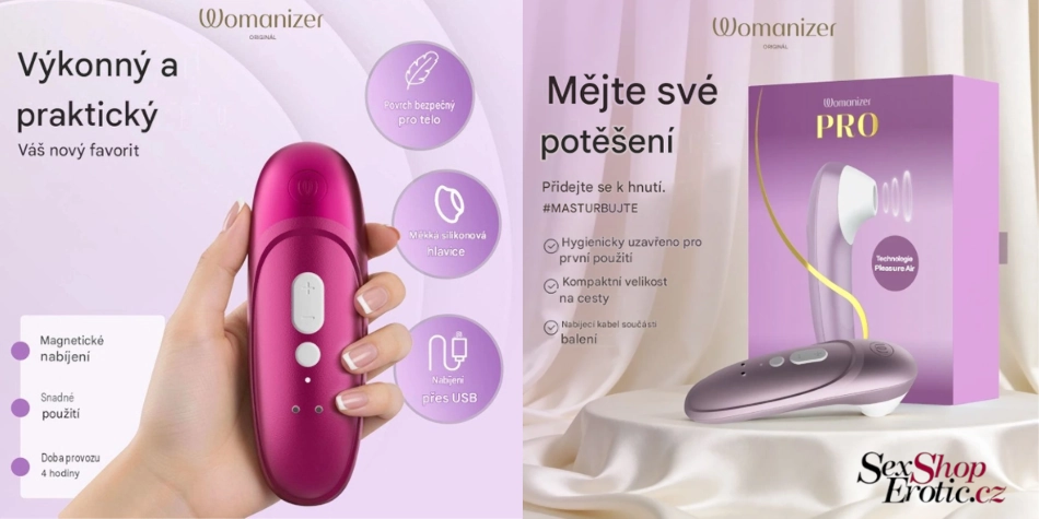 vykonny stimulator Vibrant Clitoral Stimulator Womanizer Pro Pleasure Air Technology
